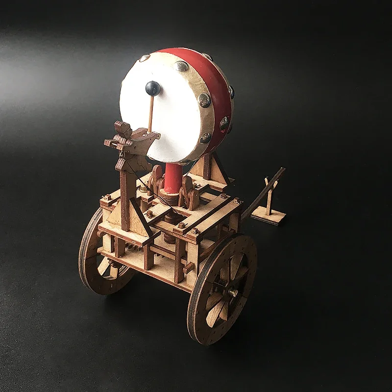 

1:35 DIY Ancient Chariot Model Siege Car Wooden 3D Puzzle Model Drum Car Model of Ancient Chinese Taxi Need Assembly