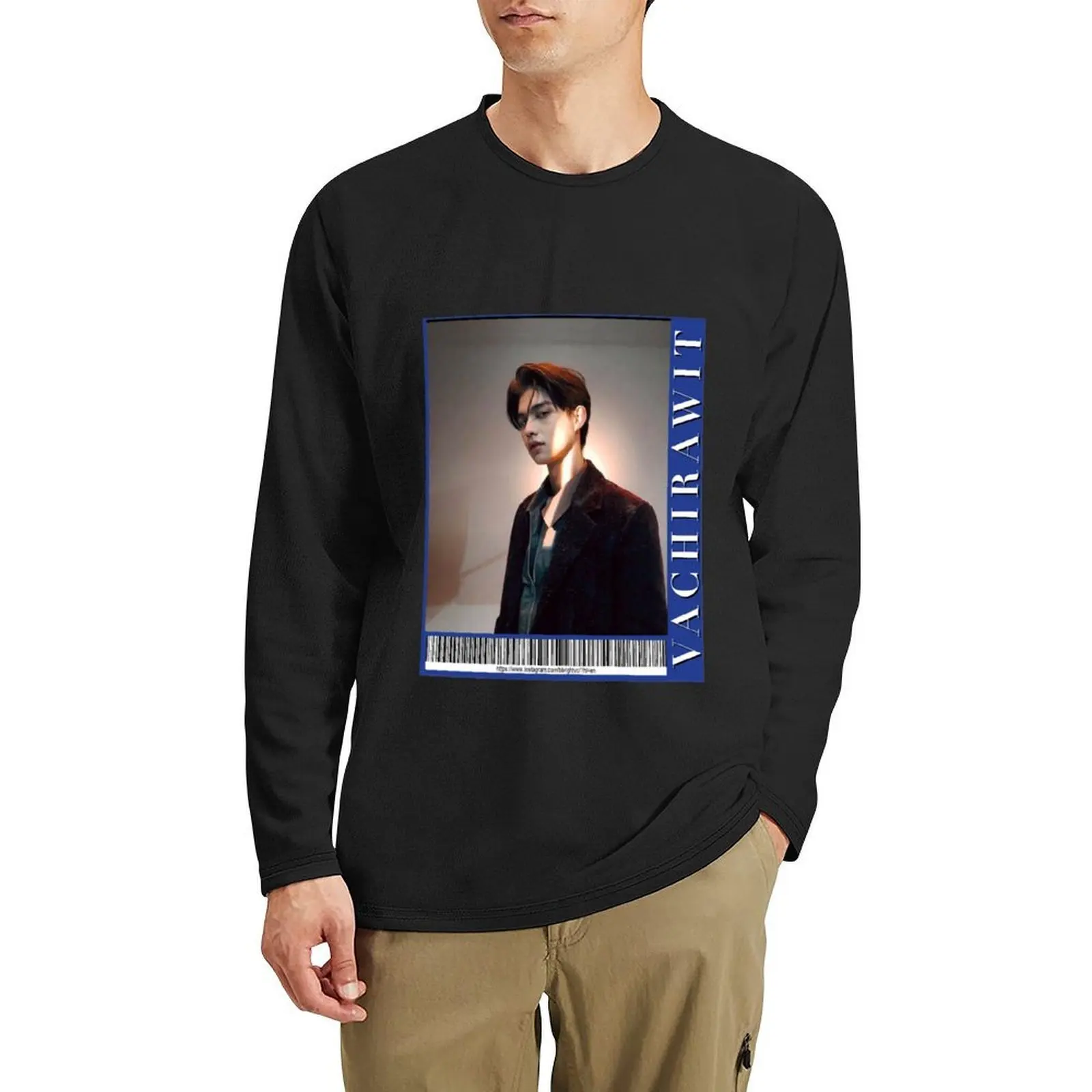 

Bright Vachirawit/Sarawat (2gether the Series) Long T-Shirt man clothes custom t shirts design your own Men's t shirts