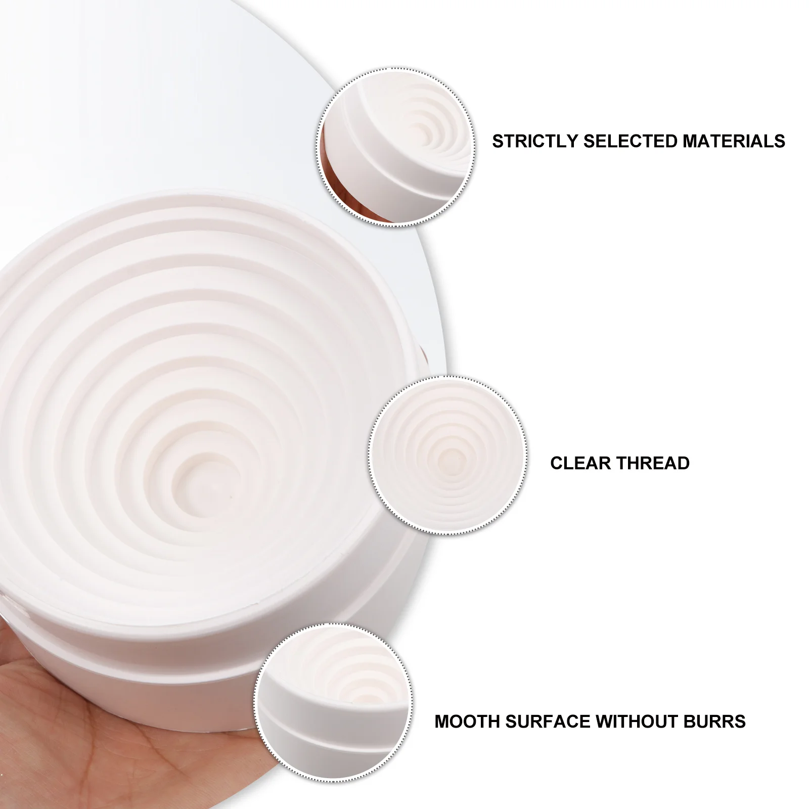 

90Mm Plastic Flask Stand Round Bottom Flask Rest Laboratory Holder Chemical Resistant Stackable Multi-Size Support Teaching