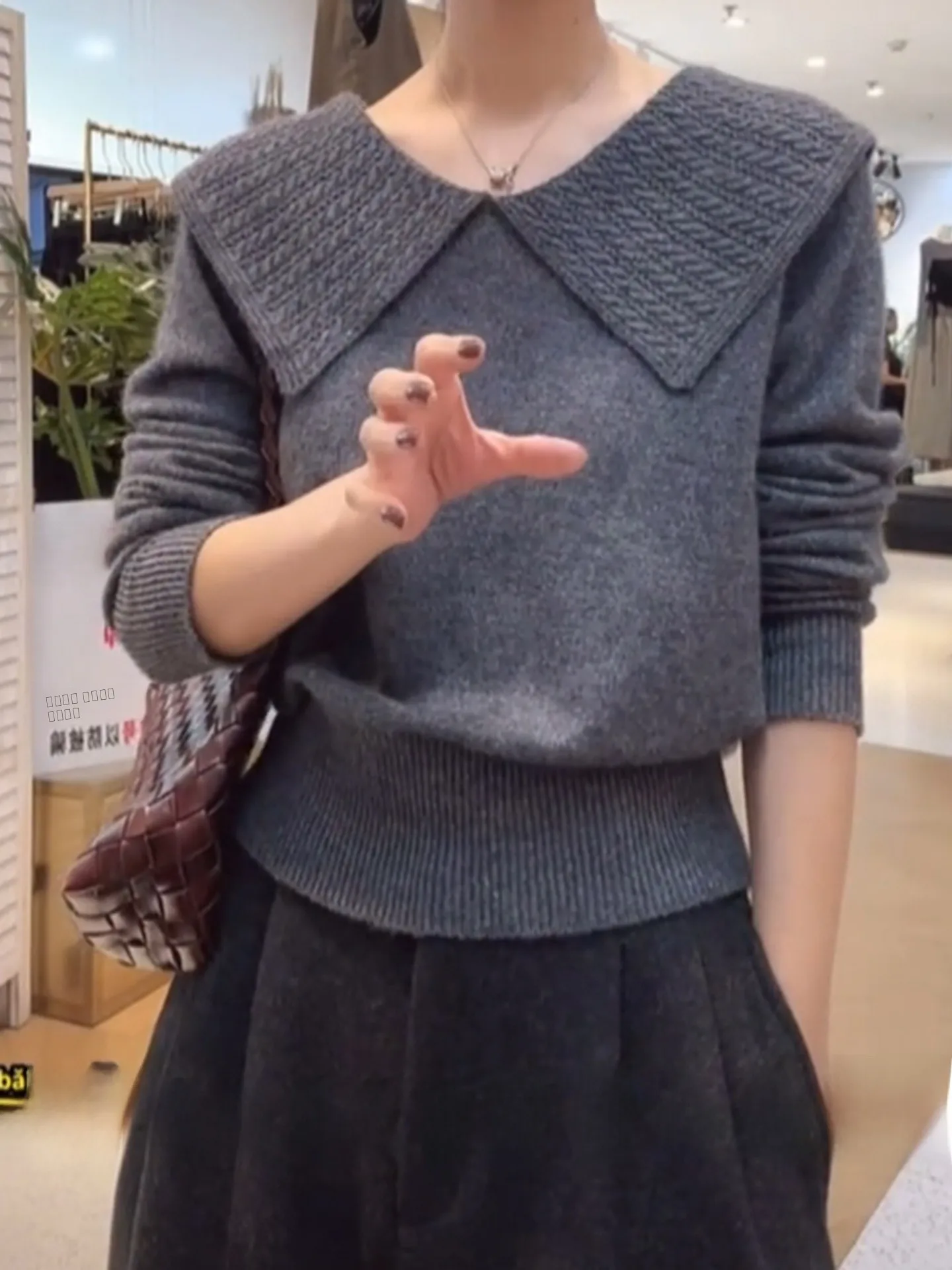 Suéter longo de malha com gola ay, feminino, plus size, emagrecimento, design de cintura, outono inverno