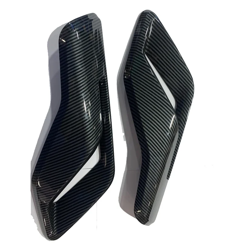 

X-T 2pcs black/carbon fiber ABS For Ford F150 Raptor 2021-2023 Side Fender Badge Emblem Air Vent Cover