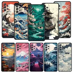 Japanese Landscape Phone Case for Samsung A51 A71 A21S A12 A11 A15 A25 A31 A41 A32 A23 A33 A53 A73 A03S A05S A13 5G A72 Cover