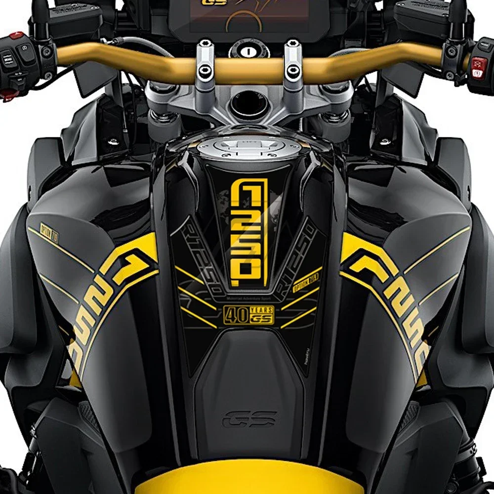 

Motorcycle Gas Tank Pad Protection Decals For BMW R1250GS 40 Years GS Triple Black 2020 2021
