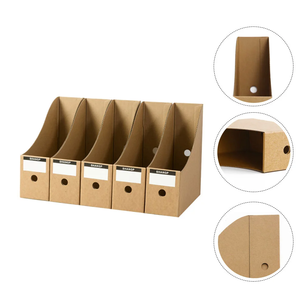 Desktop File Cabinet Storage Rack Paper Organizer Students Books Magazine Classified Folder Assembled Files