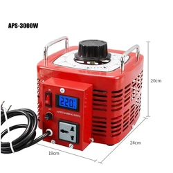 APS-3000W 3 KW 220V Variac Variable Transformer Voltage Regulator single-phase adjustable 0-300V AC regulating power supply