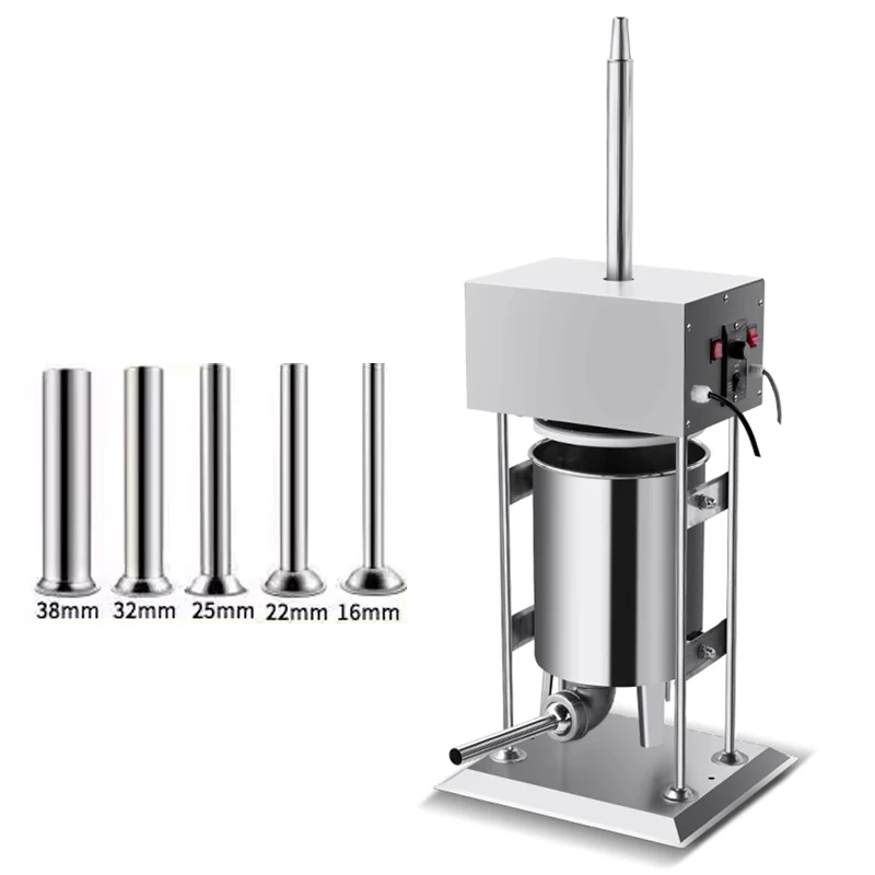 

Electric Vertical Sausage Filler Stuffer 15L-30L Meat Maker Stainless Steel for Home Commercial Make Hot Dog Bratwurst