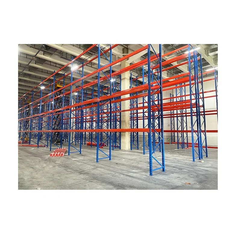 

z Стеллаж для хранения на складе, сверхмощная система, сталь высокой плотности, двойная глубокая сборка, выборная стойка для поддонов