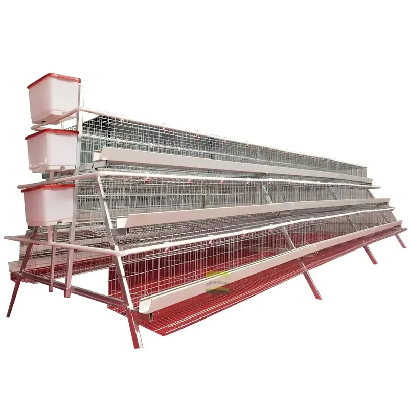2026 CE Poultry Chicken Cage 3 Ply 5 Door a Type 120 Chickens/set Laying Hens Layer Chicken Coop for 1000 5000 10000