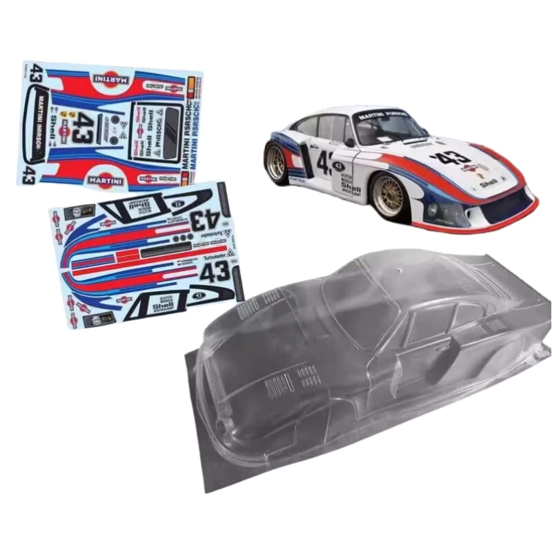 TC935 1/10 On Road Shell Body Porsch 935 Martini Racing Model for Rc Drift Car Toys Tamiya/Hsp/Kyosho 3R Chassis 258mm