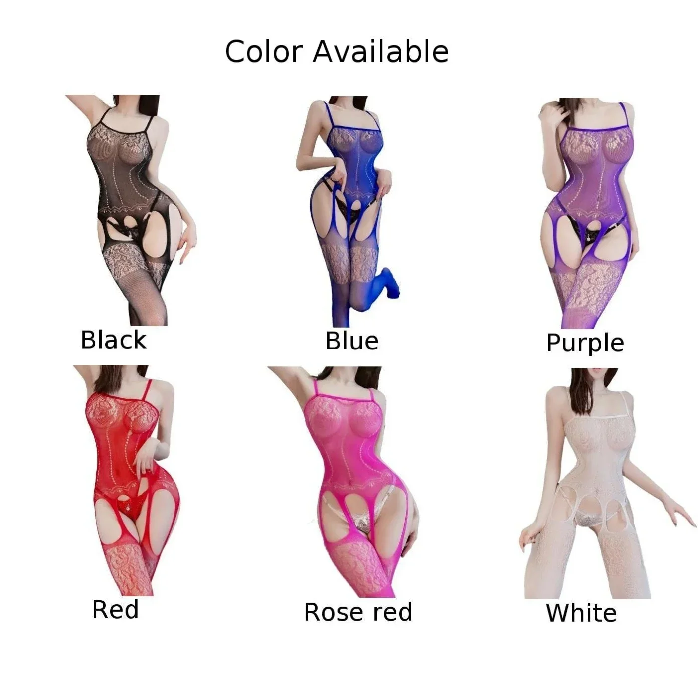 Womens Sexy Lingerie Jacquard Sling body scava fuori See-Through Sexy slip Suit tentate Uniform Bodycon Bodycon