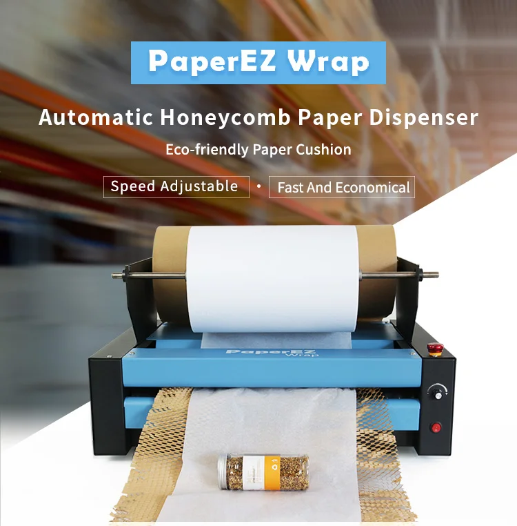 Automatic Honeycomb Paper Machine Dispenser Eco-friendly Packaging Material Making Machine is used for transportation