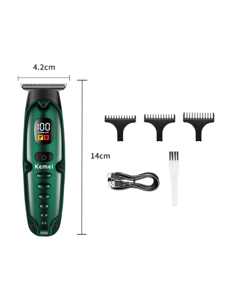 

KEMEI km-2259 Rechargeable Cordless Hair Trimmer Small Professional Electric Hair Clipper And Beard Trimmer For Men