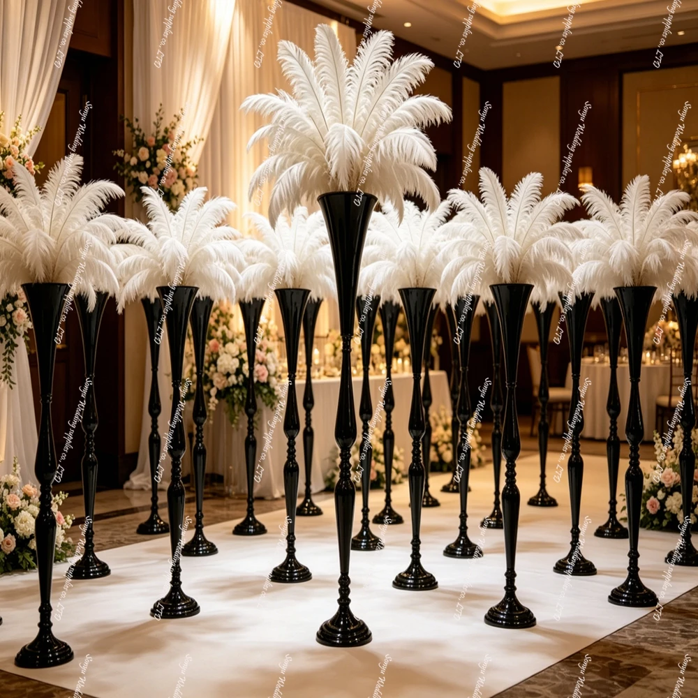 4-10pcs f30  White Arch Backdrop Wedding Centerpiece  Road Lead Wedding Party walkway Pillar Flower Stands