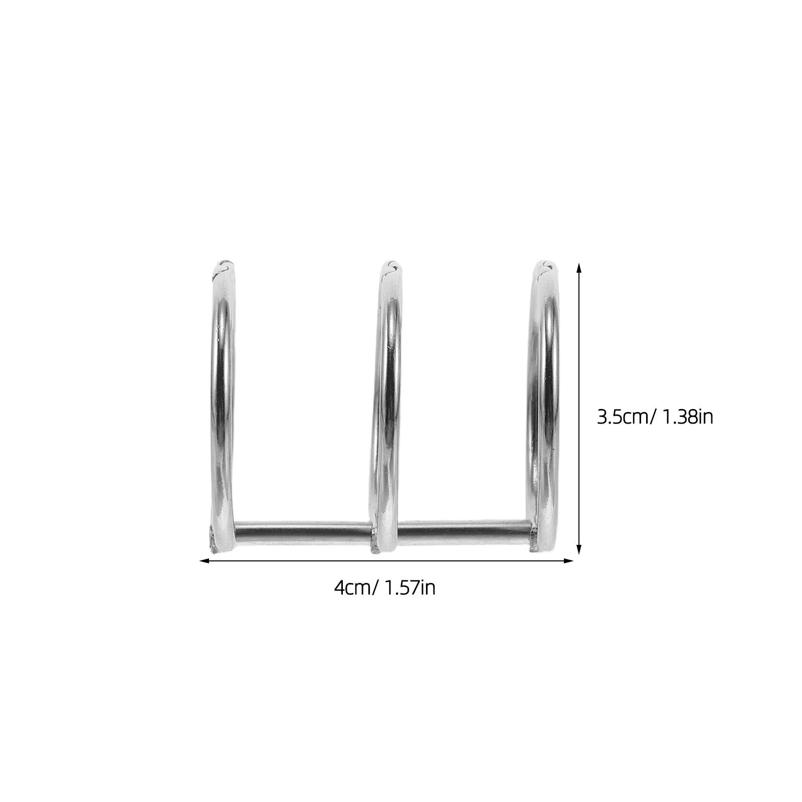 4Pcs DIY Metal Loose Leaf Binder Rings Hinged Snap Closure 30Mm Diameter Heavy Duty Scrapbook Photo Album Book Rings Planner