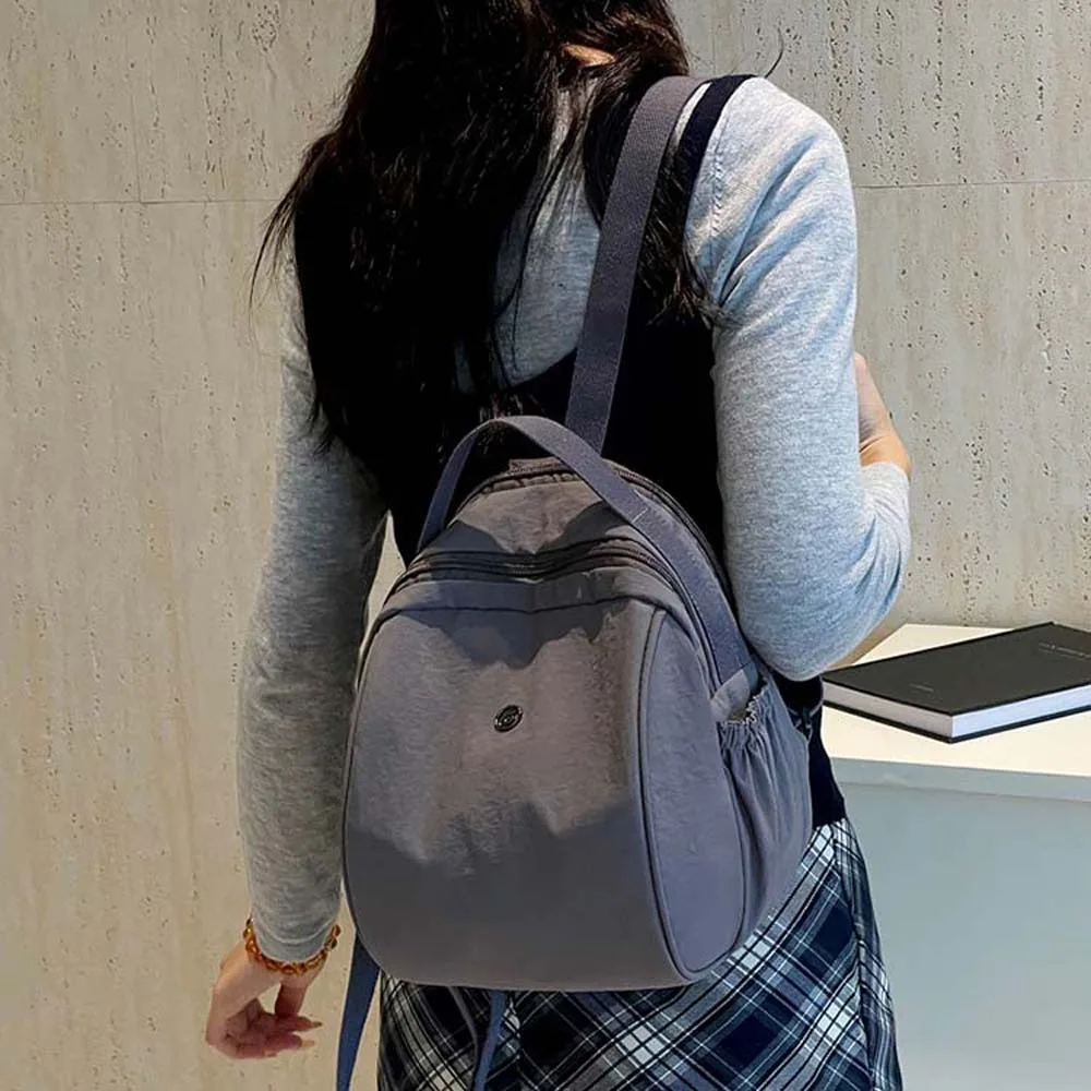 

Large Capacity Oxford Cloth Backpack Japanese Style Anti-Splash Water Women School Bag Soft Adjustable Casual Daypack Work