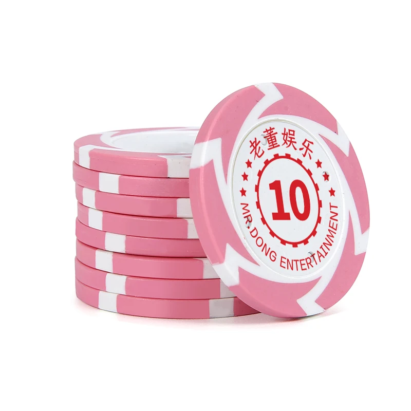 500 Pcs Professional Ceramic chips Poker Chips 12 Grams DIY Print with Your Personalized Text Numbered Chips for Casino Game