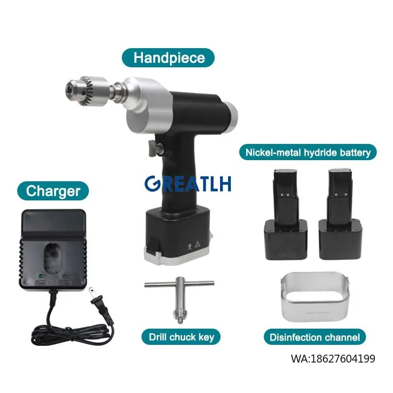 

Двухканальный электрический дрель-шуруповерт для костной хирургии
