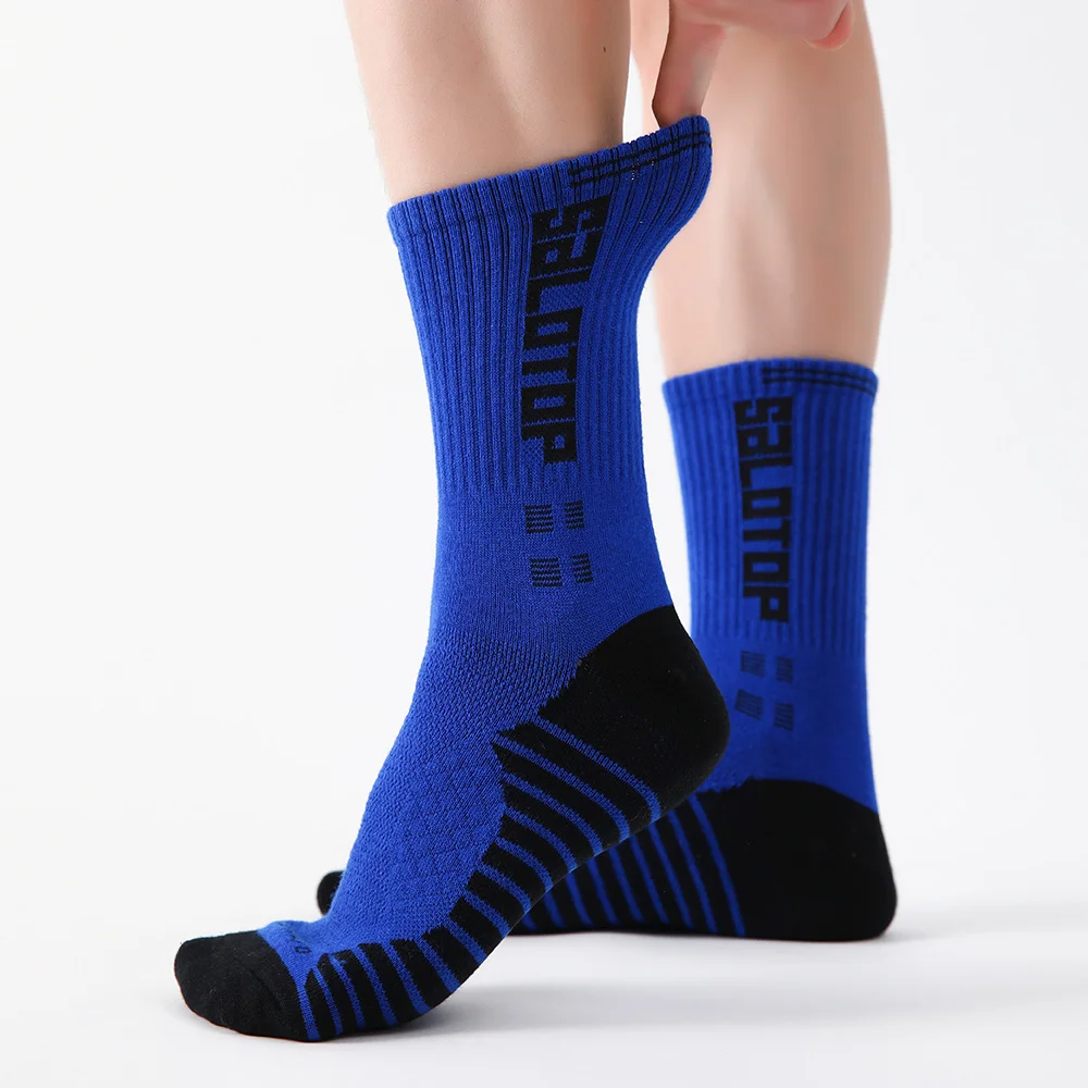 5 pares de calcetines de fútbol antideslizantes para hombres y mujeres, calcetines deportivos antideslizantes para fútbol, baloncesto, tenis,