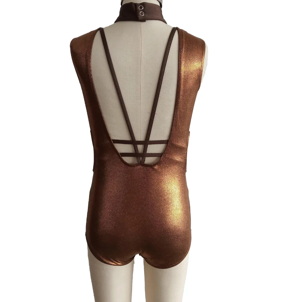 

Kids Girls Retail and wholesale nylon mesh modern dance ballet body suit training suit dance school group performance