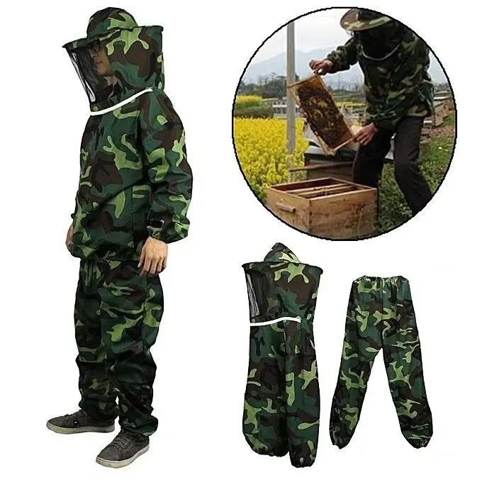 

Костюм пчеловодства унисекс с брюками, защитная одежда для пчеловодства, съемный костюм для пчеловодства всего тела против пчел для взрослых