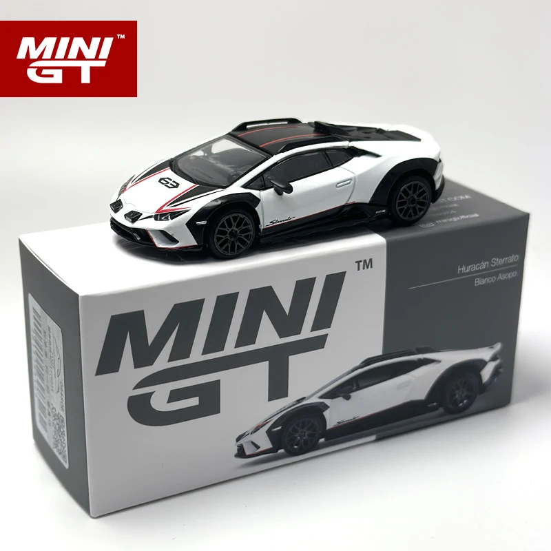 MINIGT 1:64 Huracan Sterrato Bianco Asopo MGT alloy car model 763