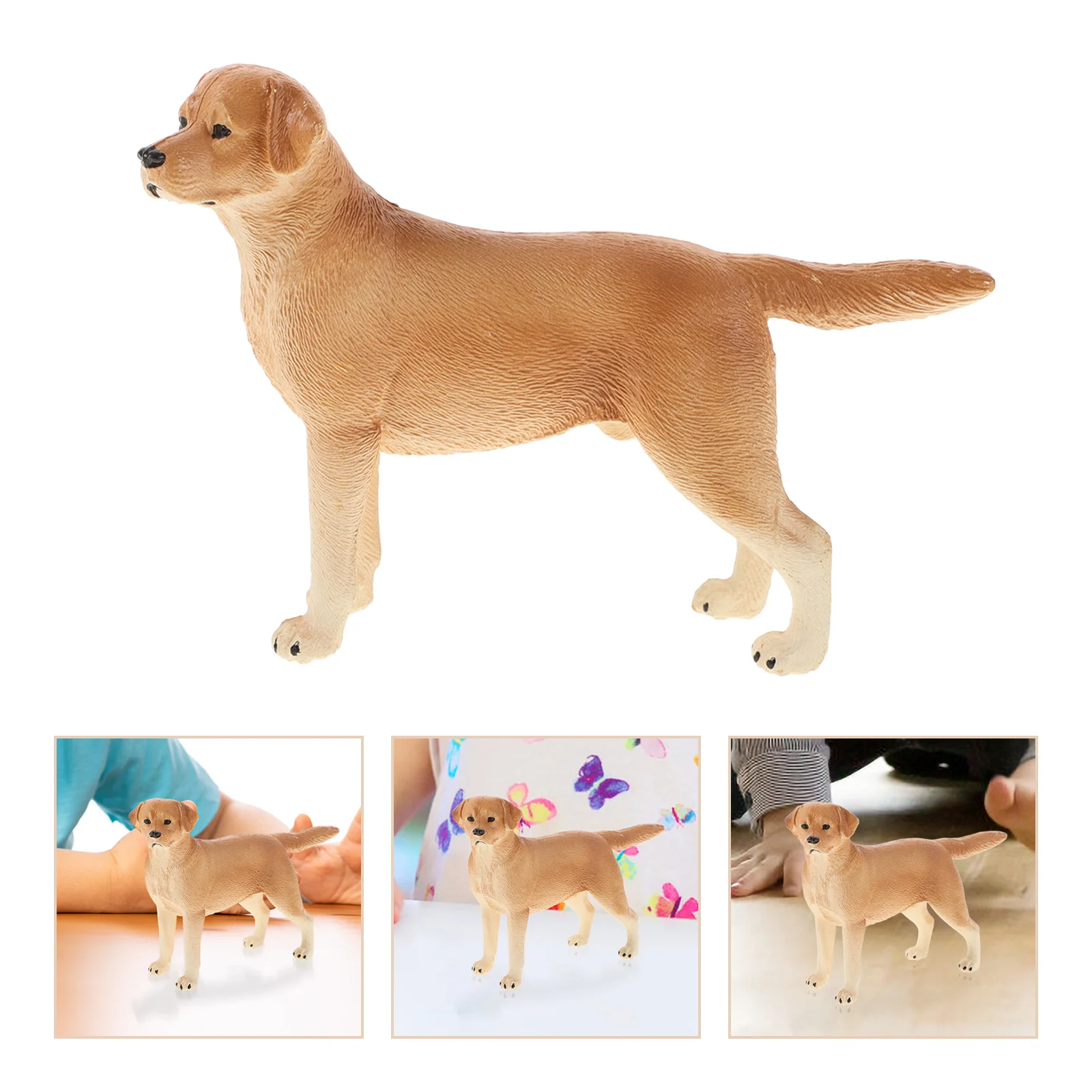 

Children Model Dog Plastic Dogs Action Figures Mini Toy Golden Retriever Statue Figurines