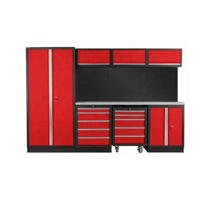 JZD Multifunctional Modular Garage Workshop Storage Cabinet Customized Storage Garage Cabinet for Metal Tool Cabinet