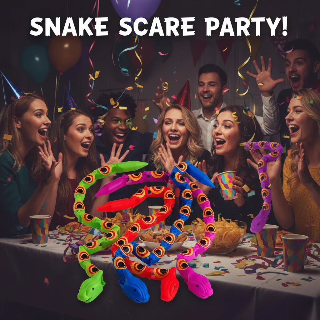 Twist Realistic Simulated Snake Toys for Kids Funny Tricky Party Favors Birthday Christmas Halloween Gifts Pinata Fillers