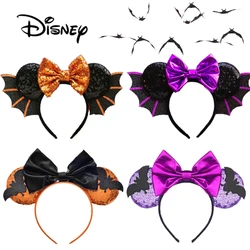 Disney Headwear Mickey Cartoon Hairband Halloween bat Headdress Cosplay mickey ears Masquerade Decoration Children's Gifts