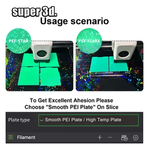 لوحة بناء Bambulab 257X257 لوحة فولاذية زنبركية Pei Peo H1H Pey Bambulabs Sheet A1 X1C P1S لوحة بناء طابعة ثلاثية الأبعاد مختبر الخيزران أفضل 6 أواني بيع الخيزران بالجملة - No5