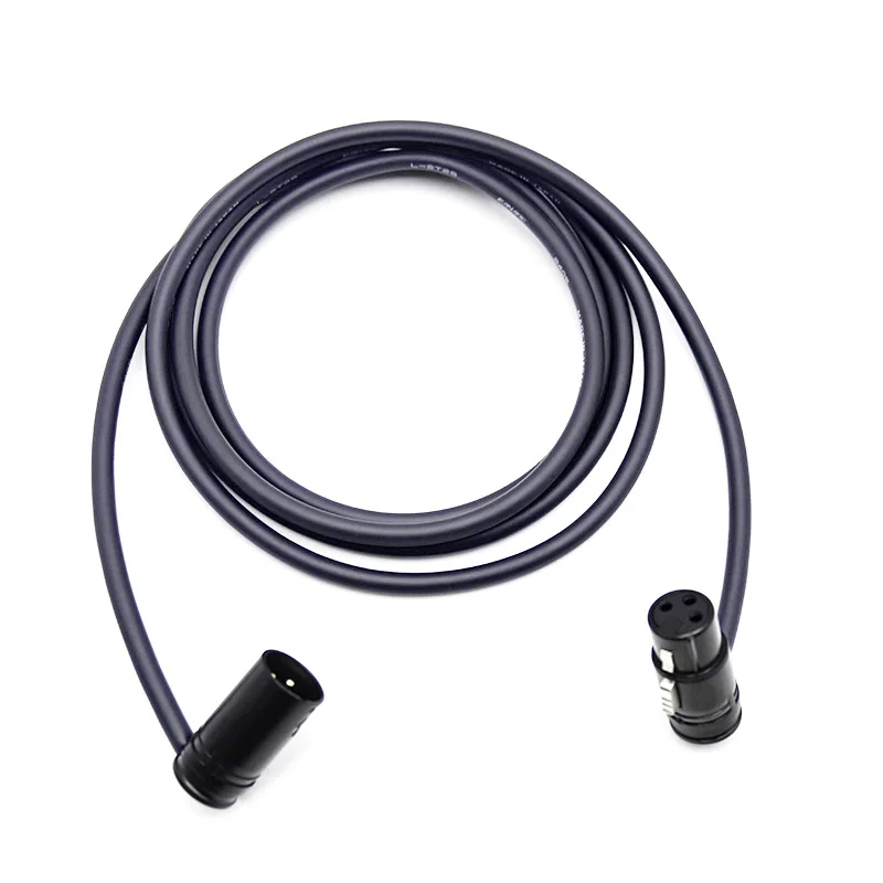 Balanced 3 Pin Right Angle Connector XLR Cable Male to Female 0.5m 1m 1.5m 2m 3m 5m DMX DJ Audio Lighting Patch Mic Cable