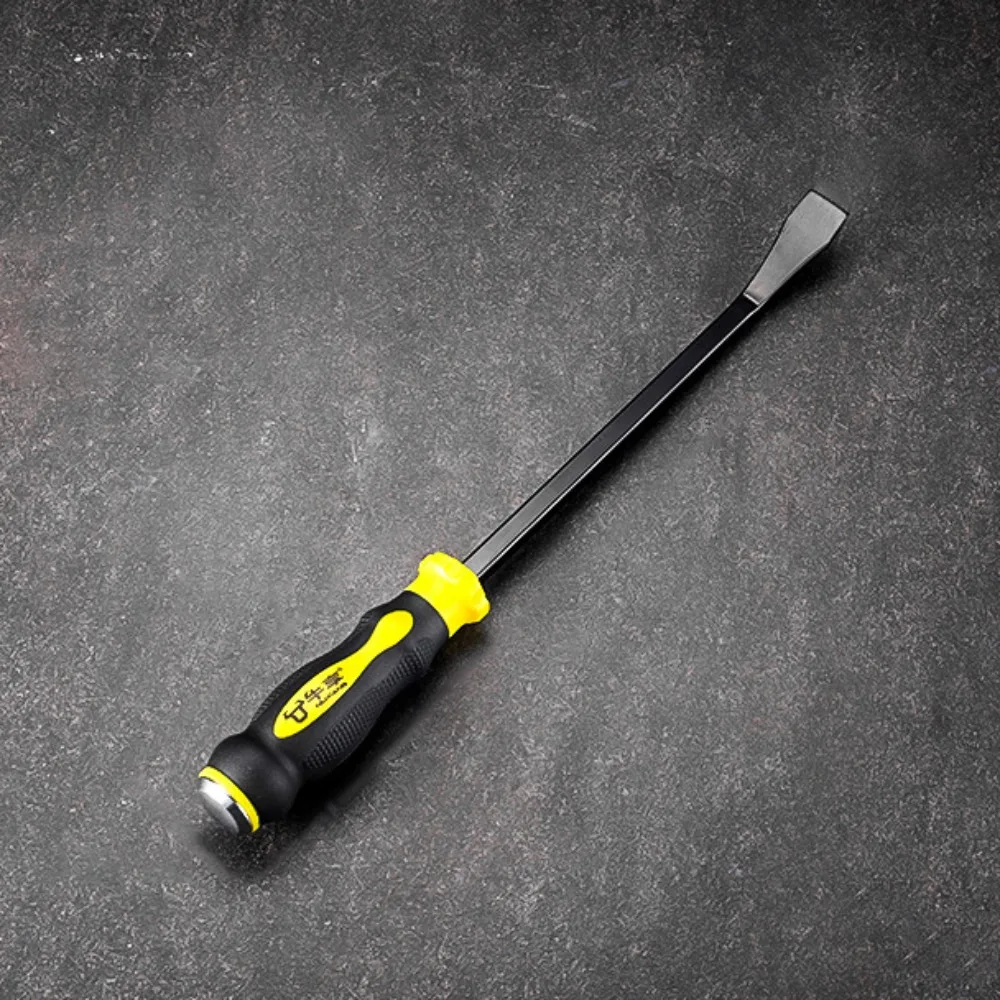 

With Angled Tip Heavy Duty Pry Bar High Hardness Effortless Car Cylinder Shovel Manganese Steel Anti Slip Handle