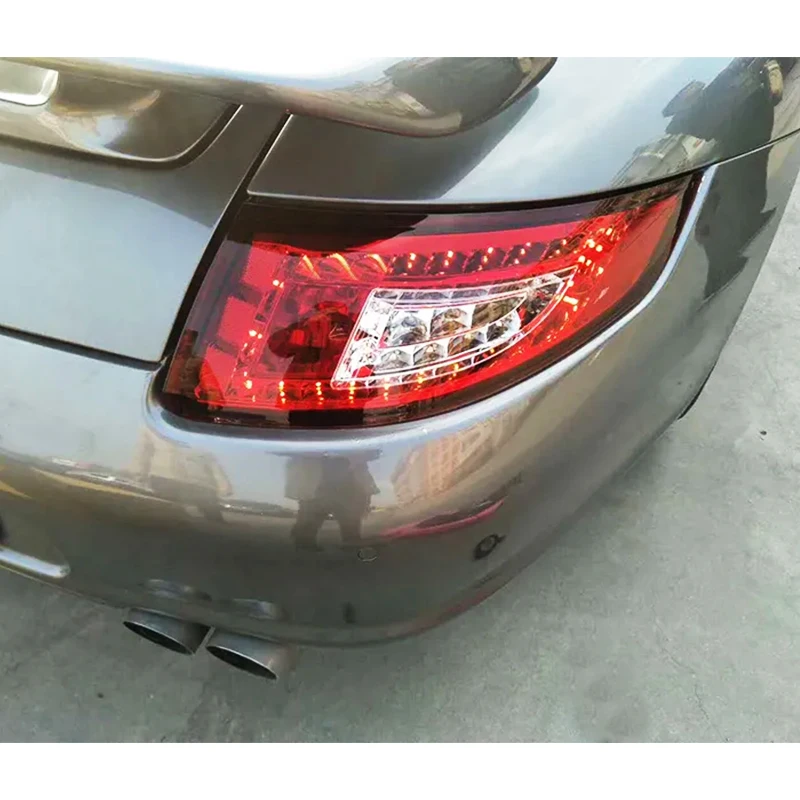 2005-2009 Porsche 911 997 LED Tail Lights Brake Turn Signals 997.1 Reverse Tail Lights New Condition Red Lens 12V Voltage