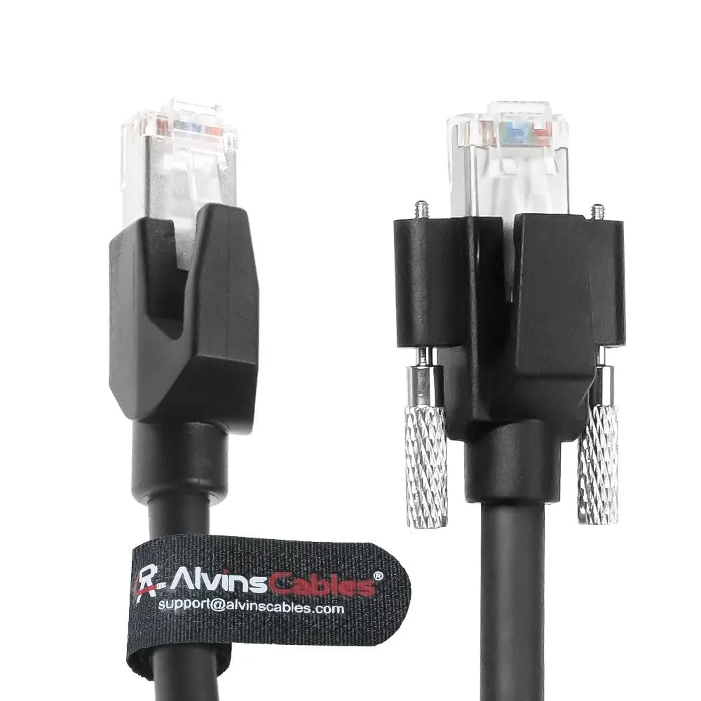 GigE Vision Cable Horizontal RJ45 Screw Lock Industrial Ethernet Cable