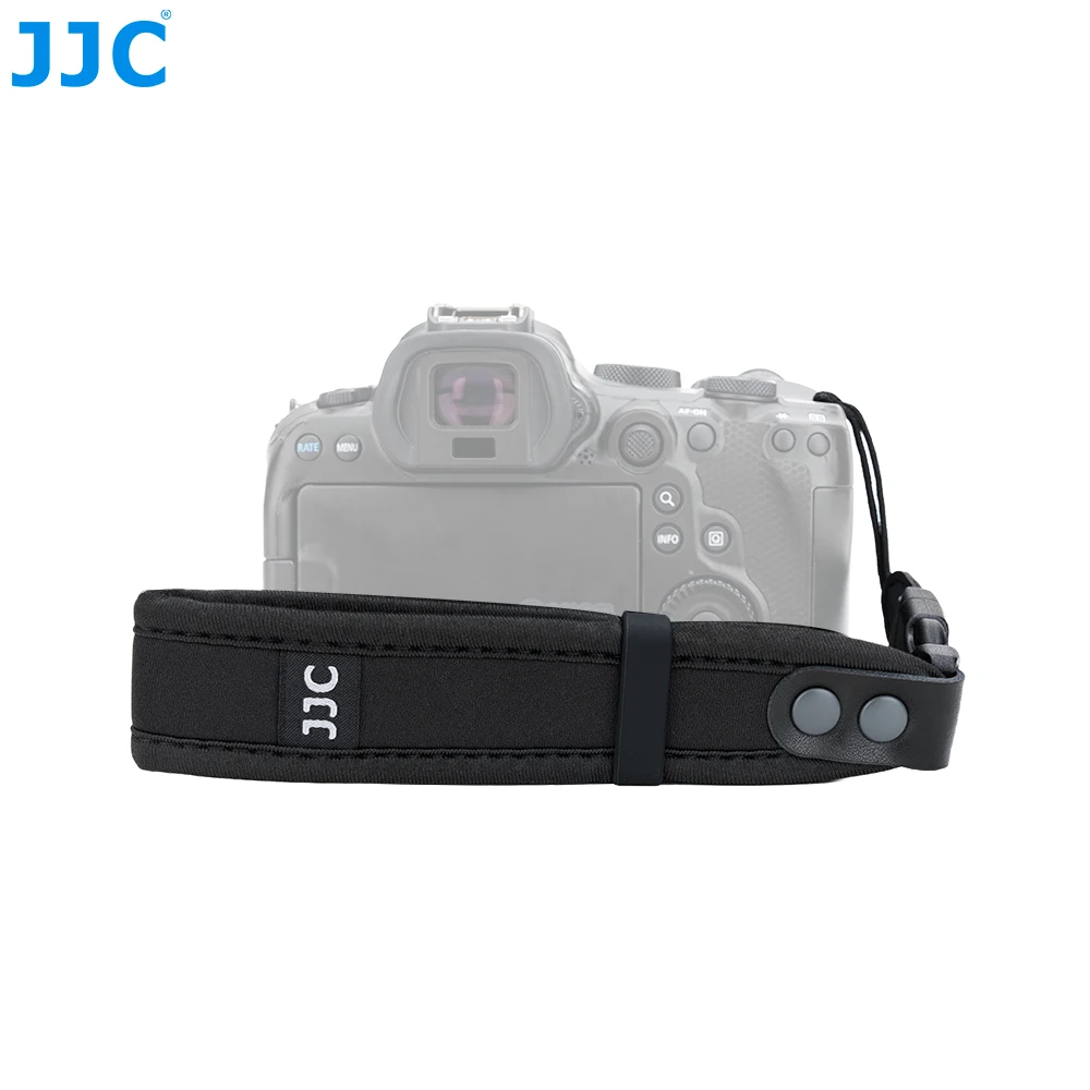 JJC Soft Neoprene Mirroless DSLR Camera Hand Grip Wrist Strap For Canon EOS 600D Nikon D5600 Z30 Z50 Sony ZV-E10 Fujifilm X-T5