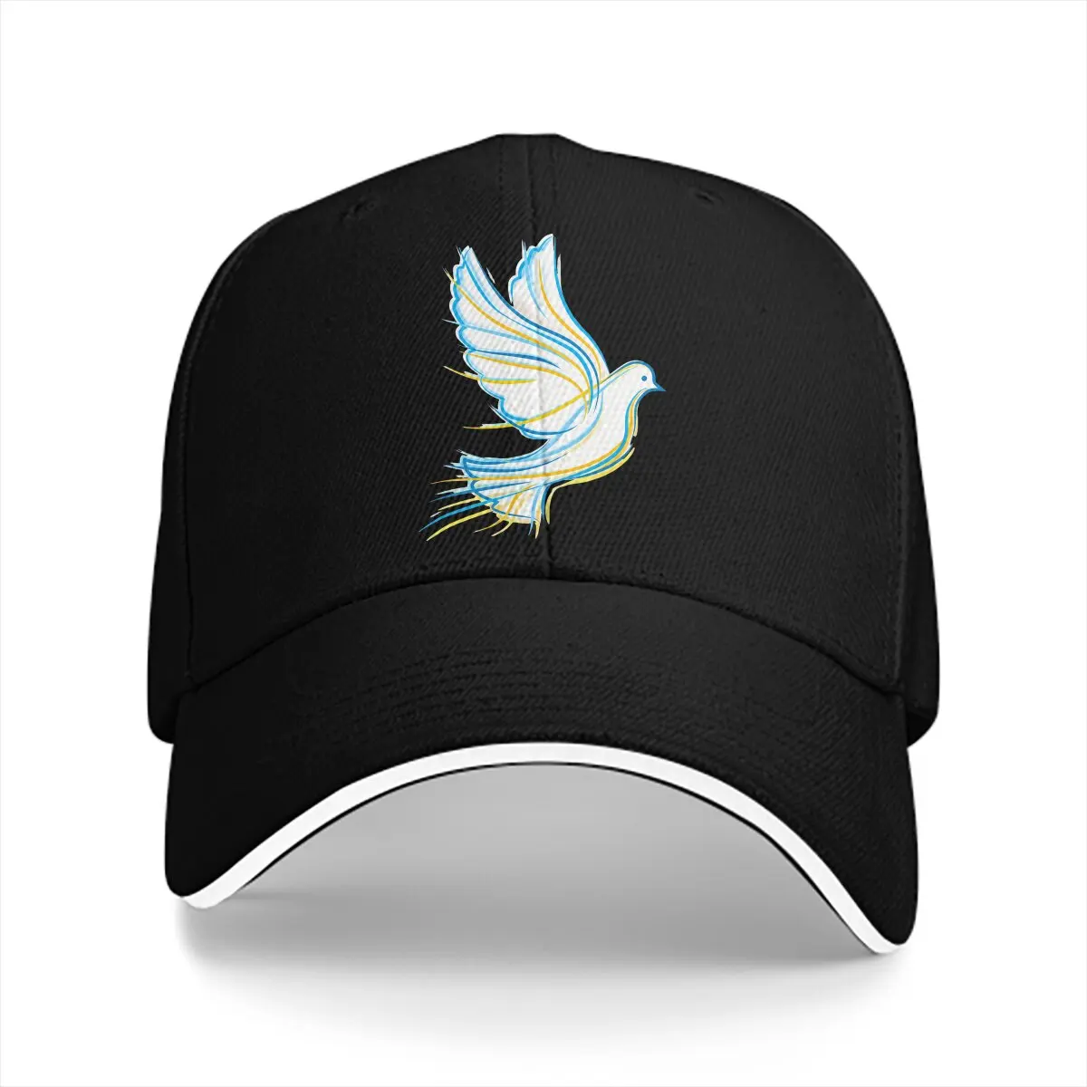 

Summer Cap Sun Visor Ukrainian Hip Hop Caps Peace Dove Peaked Hats