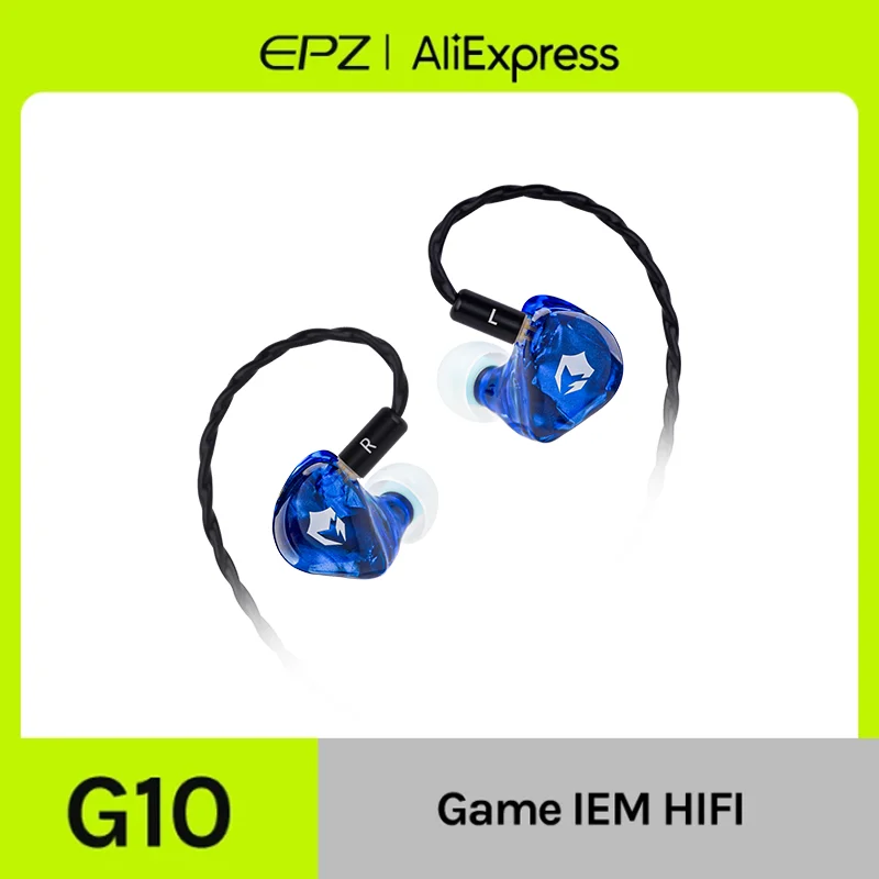 

EPZ G10 Wired Earphones HIFI Music IEM In Ear Noise Cancellation Headphones Gaming Type C 1.7MM/3.5MM Detachable Earphone Cable