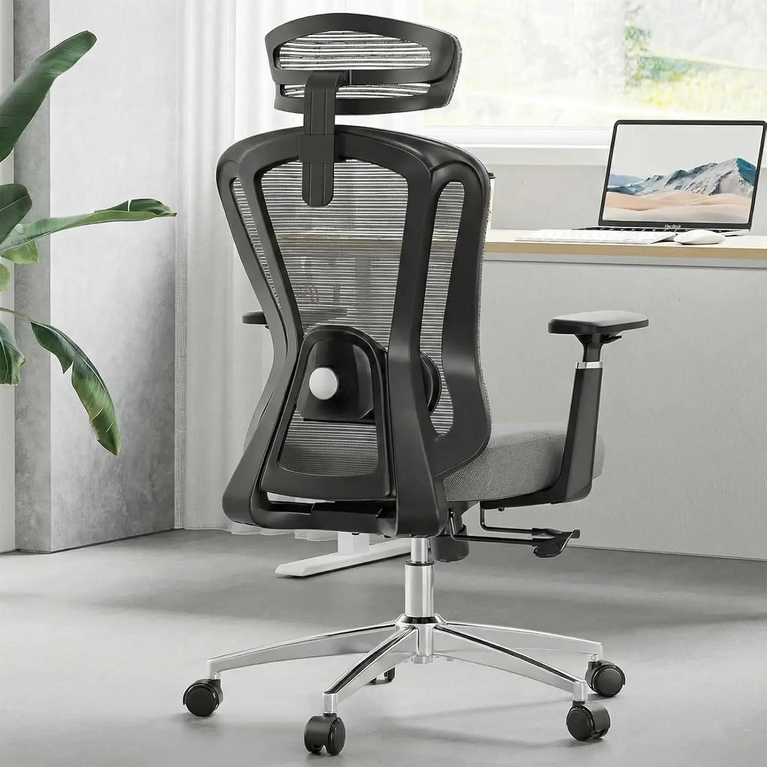 Office Chair Ergonomic Desk Chair, High Back Computer Chair with Wheels, Home Sutdy Chair for Heavy People