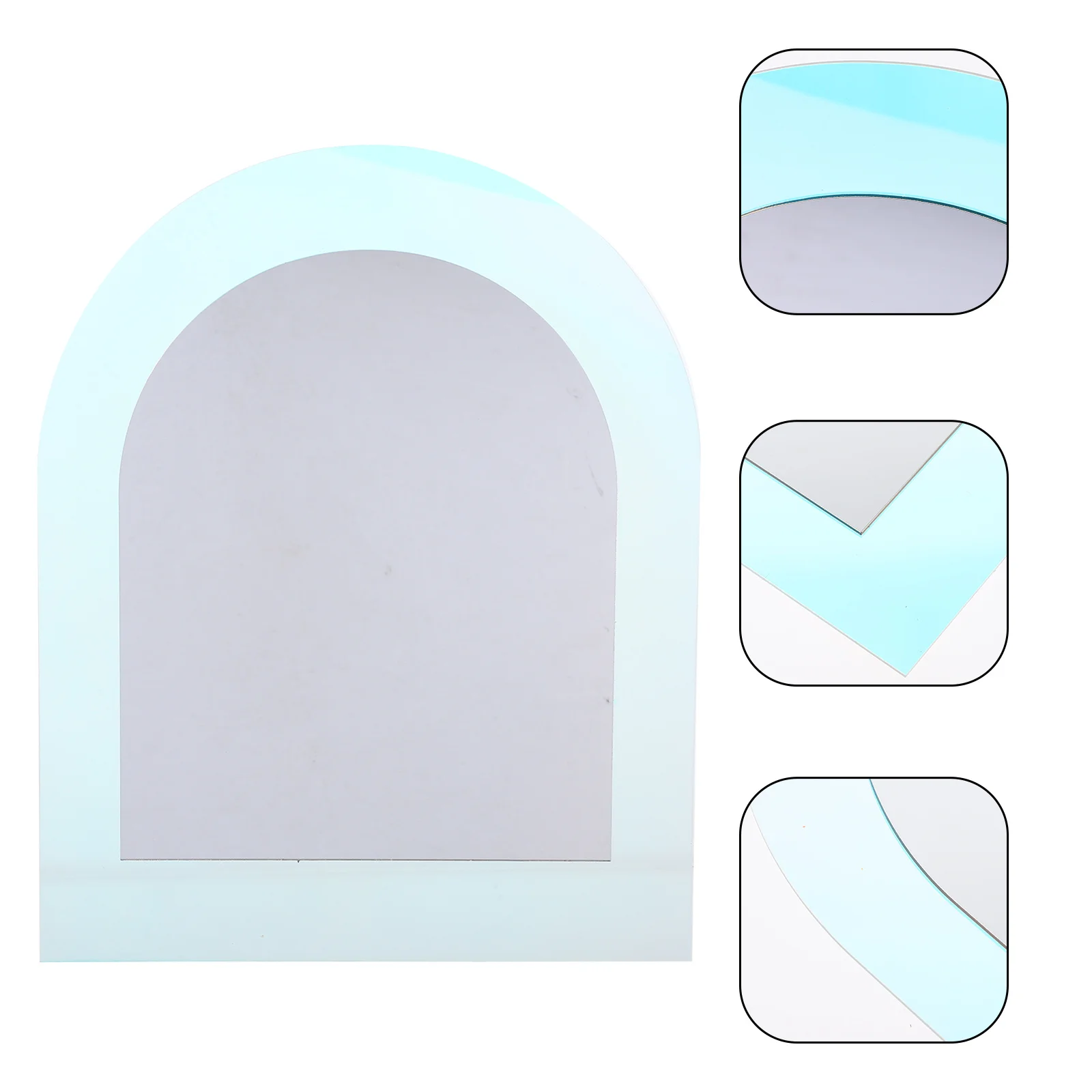 

Acrylic Arch Mirror Wall Decor Unique Geometric Room Bedroom Bathroom Enhances Indoor Lighting Home