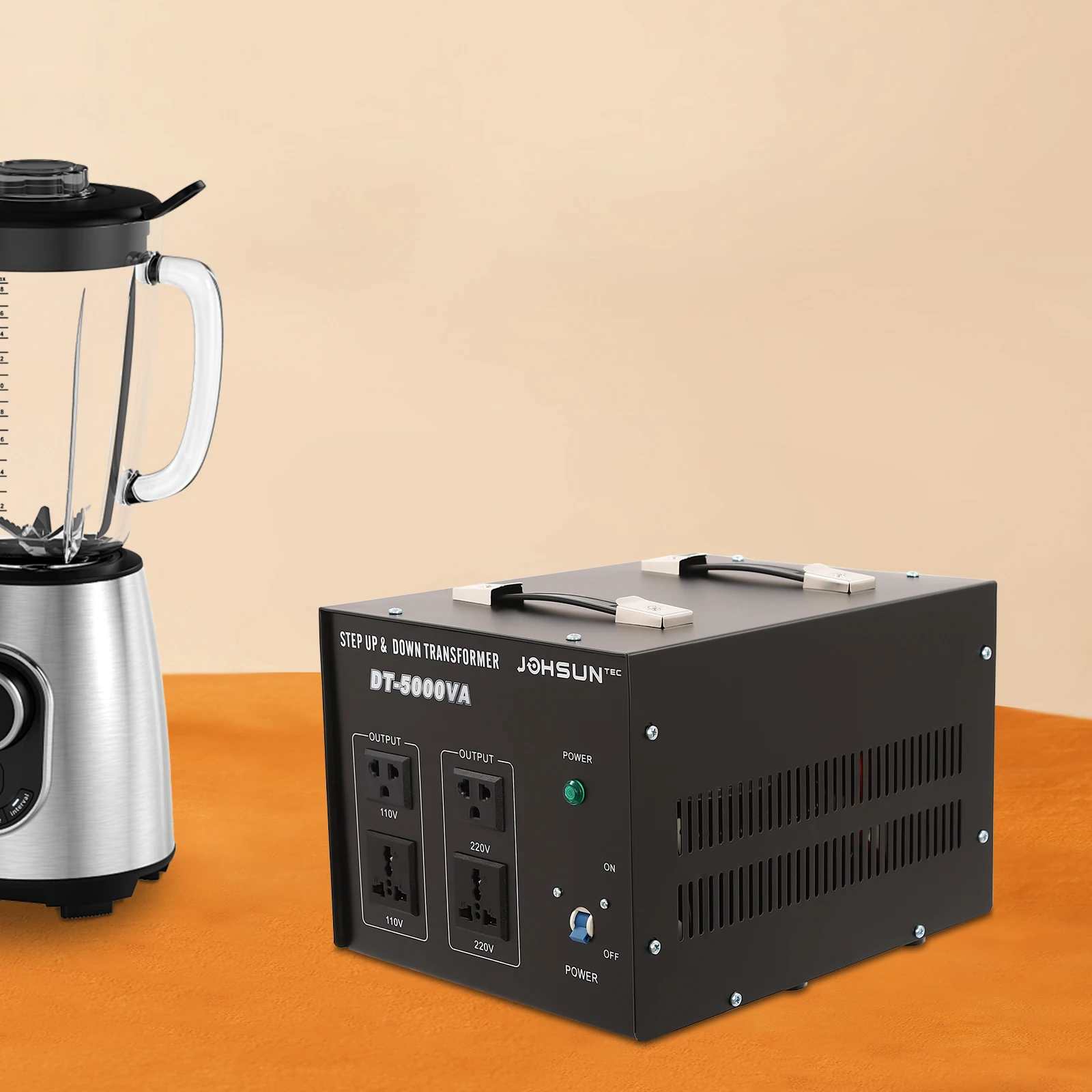 Electrical Equipment Heavy Duty 5000W Set Up/Down Voltage Transformer Converter Low Noise for Coffee Machines/Kettles/Juicers