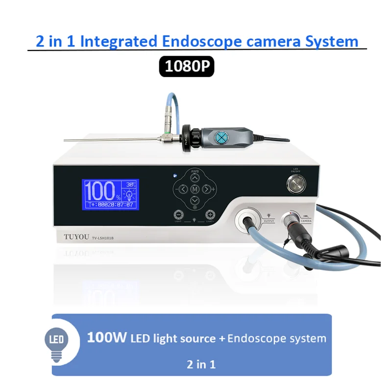 1080P HD Opt-ical Light Sou-rce Endo-scopy Equip-ent Medic-al Camera System