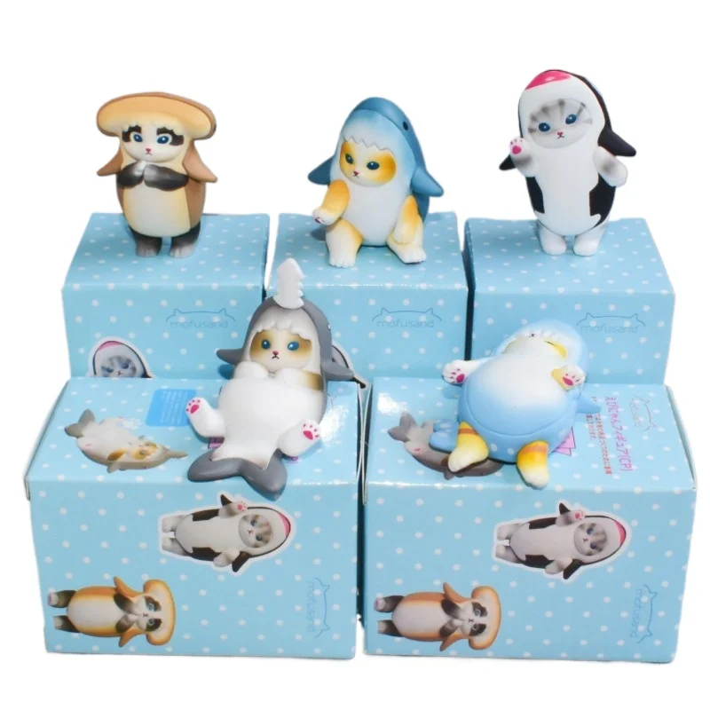 

Абсолютно новая серия Mofusand KITAN Ocean 4-го поколения «Хочу стать животным» — коллекционная фигурка-сюрприз «Акула-кошка» в закрытой упаковке, детская игрушка, подарок