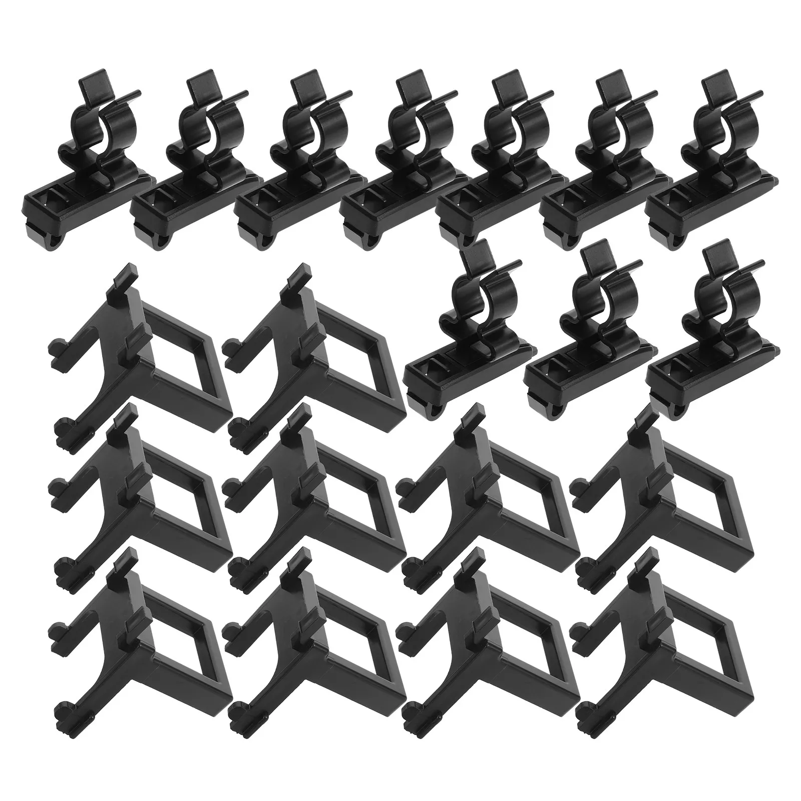 20Pcs Plastic Pegboard Hooks Heavy Duty Tool Holder Mounts Anti-Slip Spray Bottle Storage Rack Garage Shelving Hooks Pegboard
