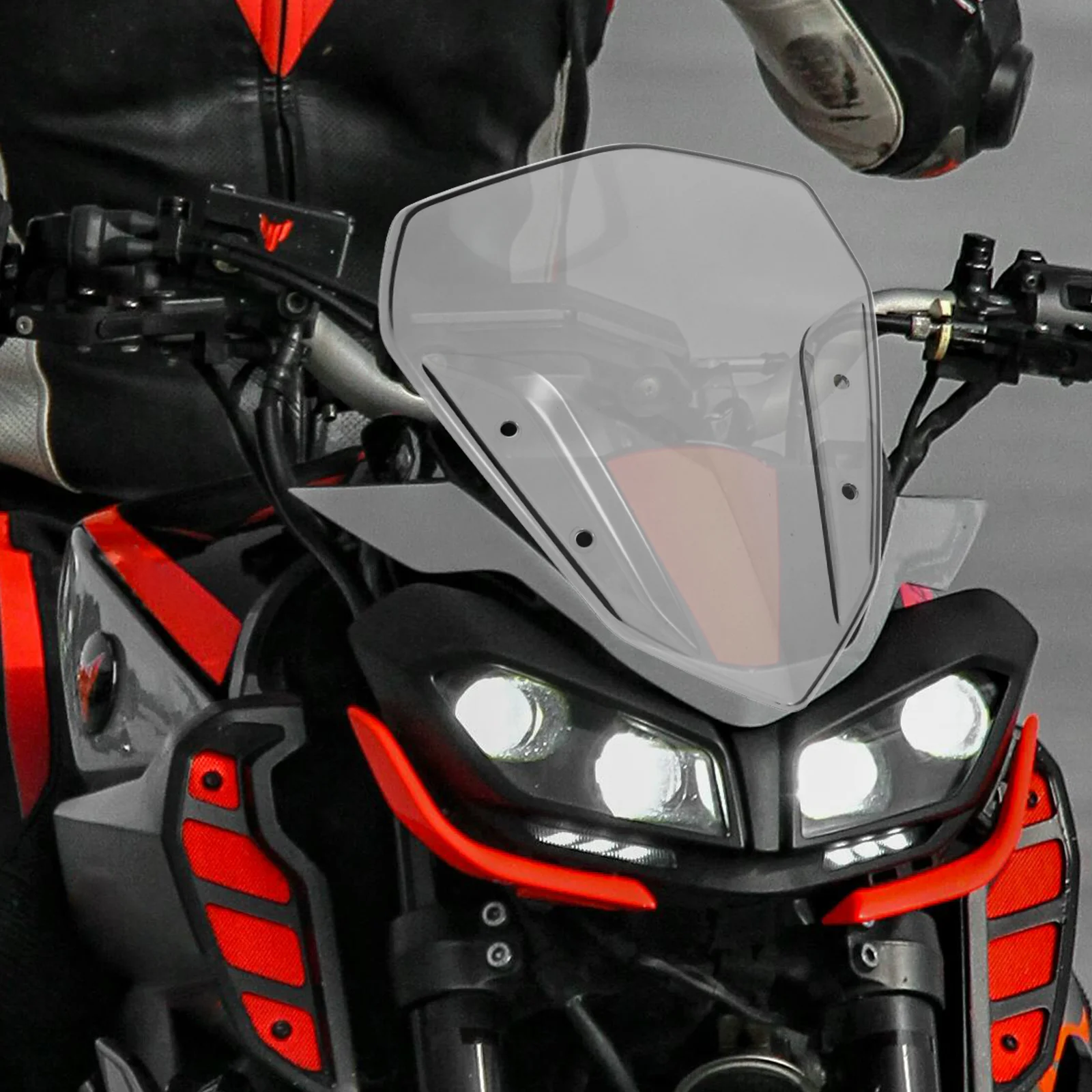 

Replacement Motorcycle Windscreen Compatible Nvx155 Front Windshield Clear Plastic Motorcycle Accessory Enhances Wind Protection