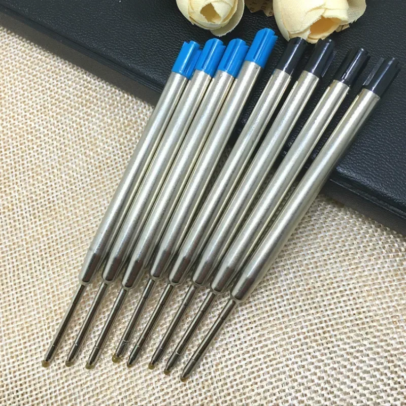 5pcs Tactical Pen Refills Black Roller Ball Pen Refill Black Ink Fit Tactical Defense Pen Accessories Ink Cartridges Tools