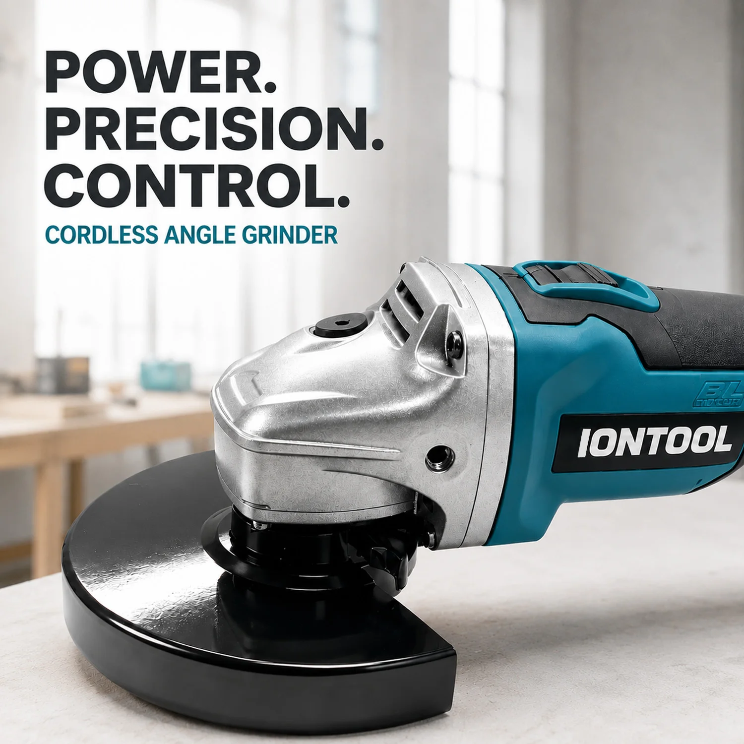 IONTOOL 18V 850W 125mm 10000RPM M14 Cordless Grinder Power Tool for Wood Cutting and Sanding Projects Bare Unit