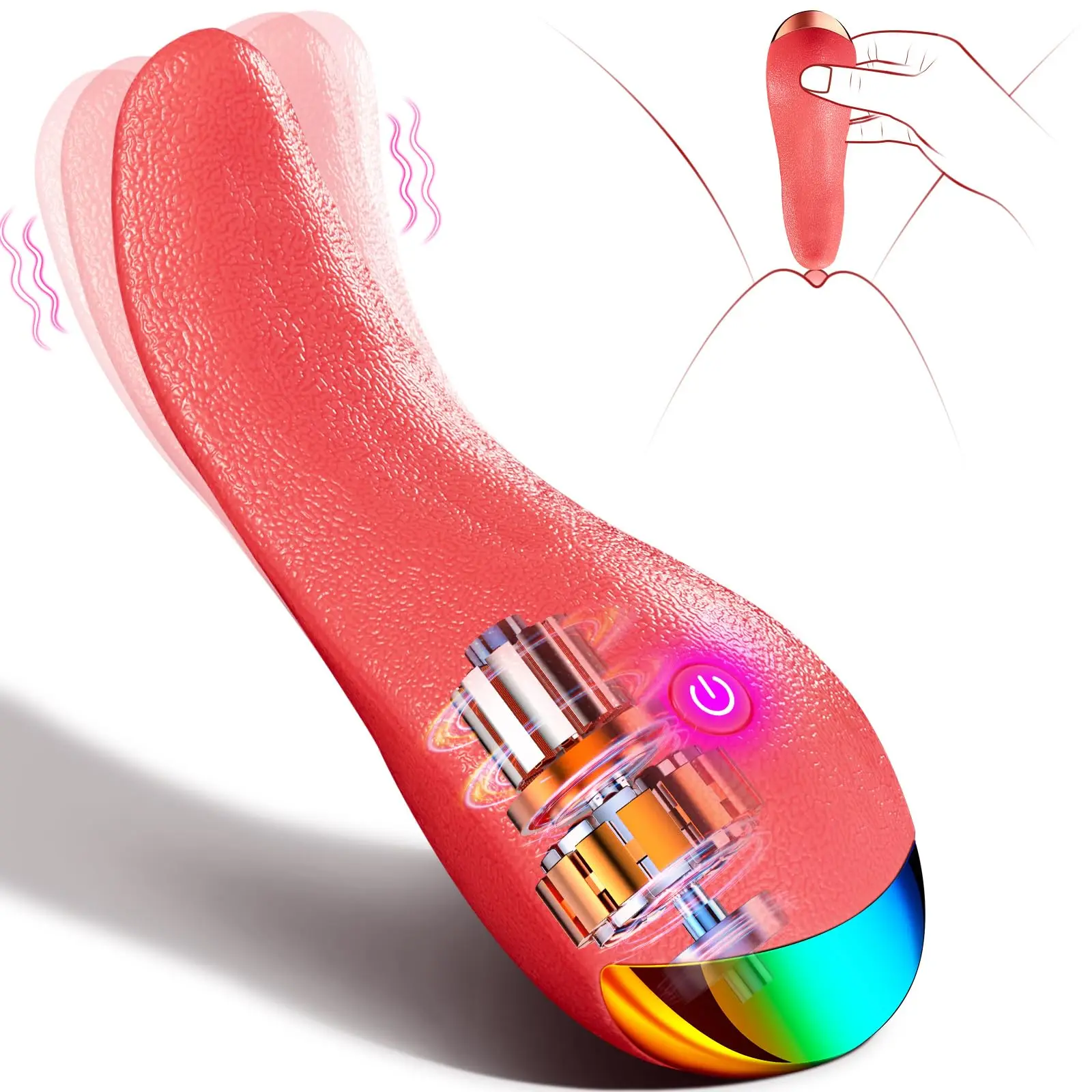 Vibrator Adult Sex Toys for Women - Upgraded G Spot Vibrators with 10 Tongue Licking Modes for Nipples Anal Clitoris Stimulator