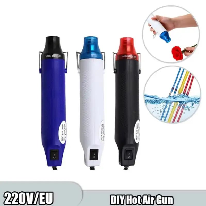 High-efficiency Hot Air Gun Eurocode Plug 220V Thermal Power Tool Mini 300W Thermal Shrinkage Process Blower With Support Seat