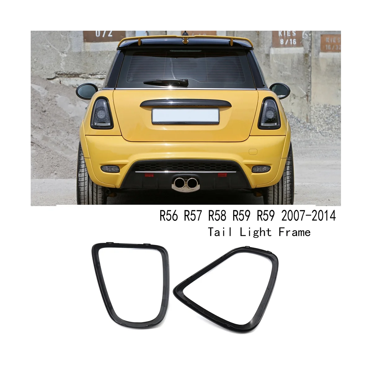 Auto Achterlicht Frame Achterlampdeksel Voor Bmw Mini Cooper R56 R57 R58 R59 R59 2007-2014 51132752243 51132752244