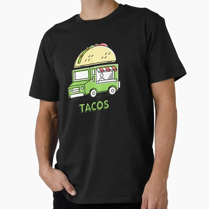 Mexican Street Food Tacos Graphic T Shirt 0915 Unisex Short Sleeve Funny Tee Taco Tuesday Cinco De Mayo Casual Streetwear Tops